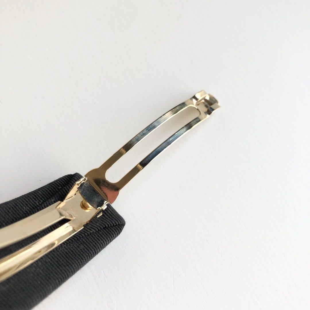 新品保管✨フェラガモ バレッタ ヴァラリボン ブラック ゴールド