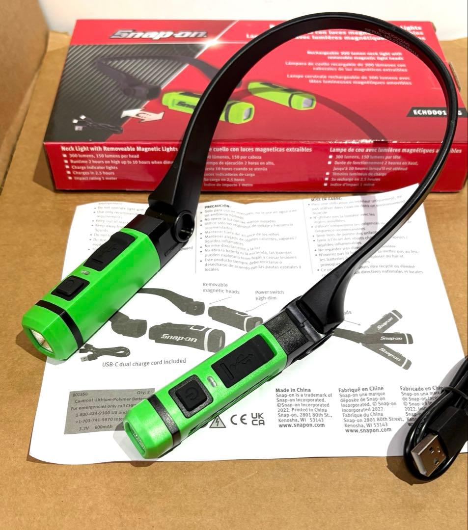スナップオンsnap-on LEDハンズフリー ネックライト ECHDD012