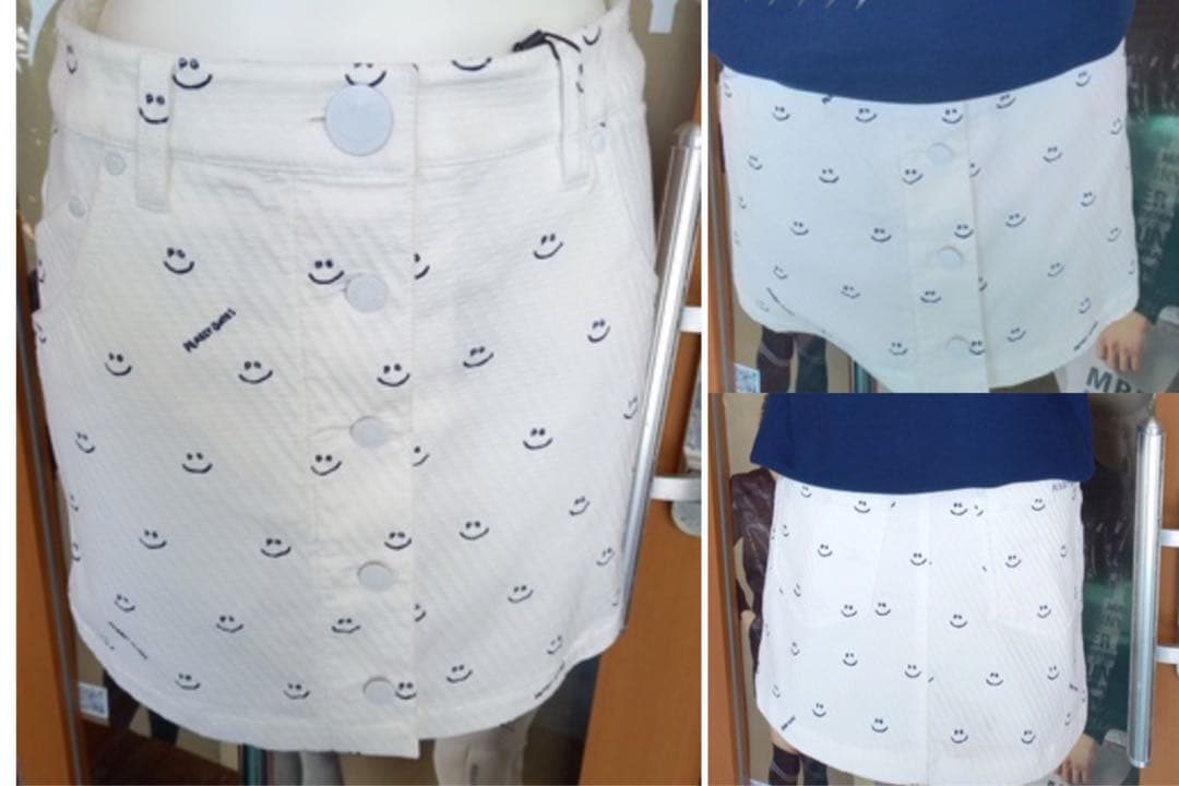 【美品】PEARLY GATES パーリーゲイツ フロントボタンスカート