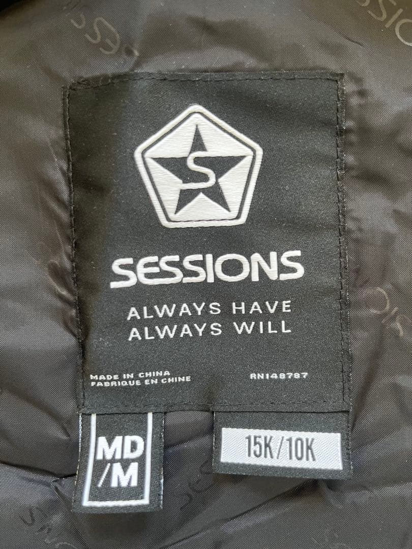 スノボー　SESSIONS ビブパンツ　M