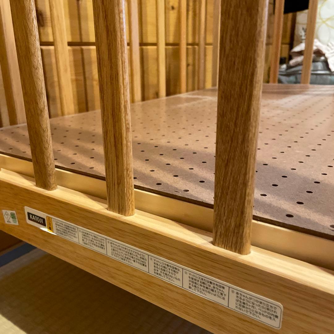 【送料込】KATOJI カトージ　ベビーベッド　ミニタチベッド