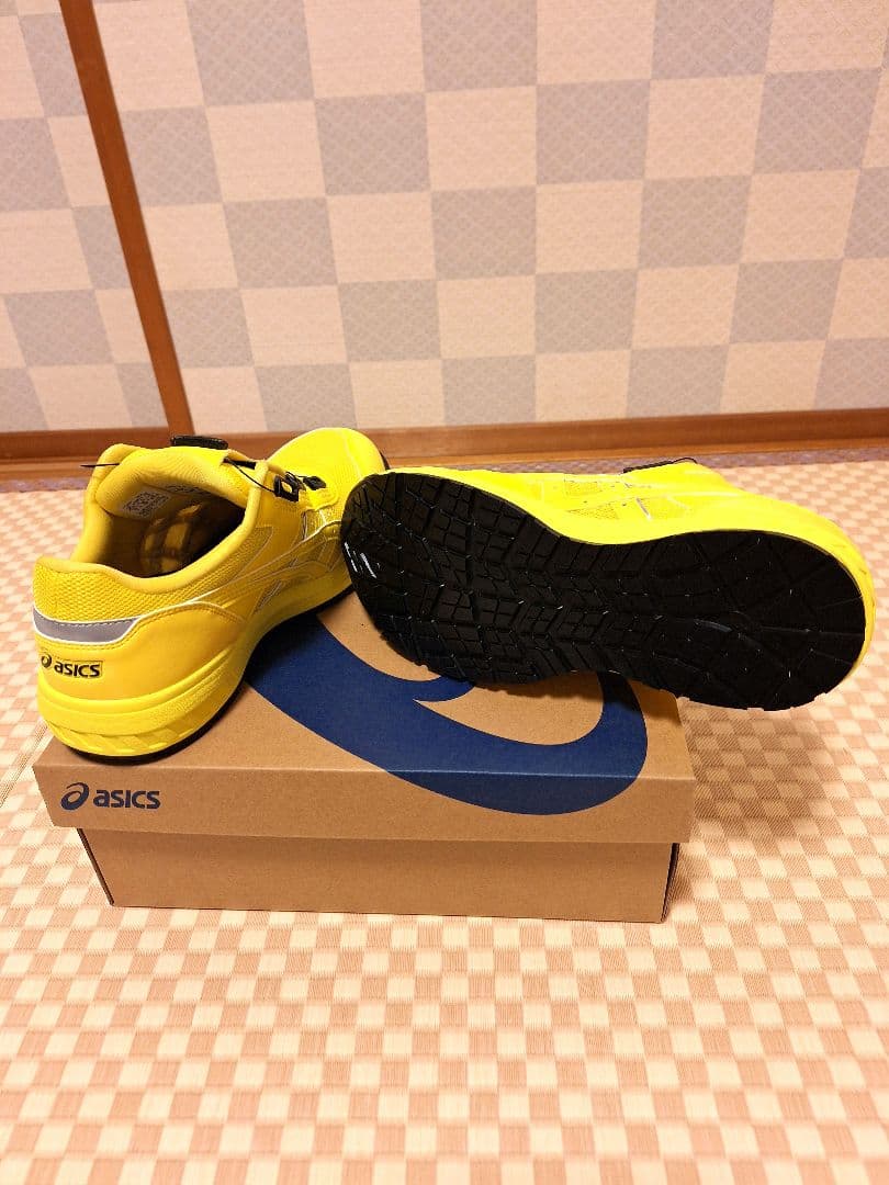 asics winjob209BOAJSAA A種 イエロー 25.5cm安全靴