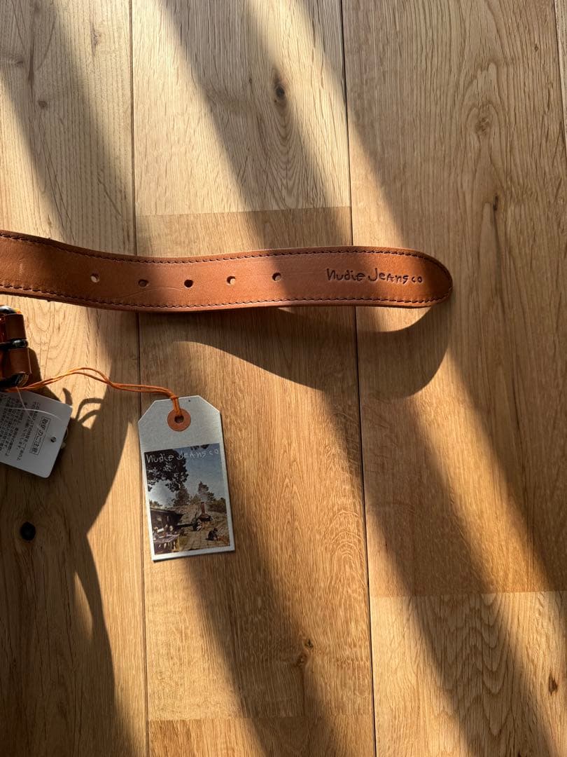 新品未使用Nudie Jeans レザー ベルト 80