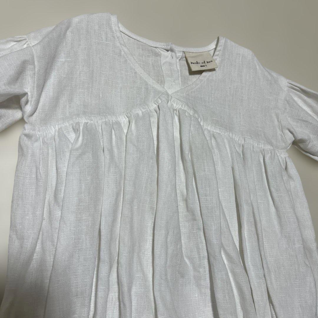 marlow and mae ジアロンパース ホワイト 1y