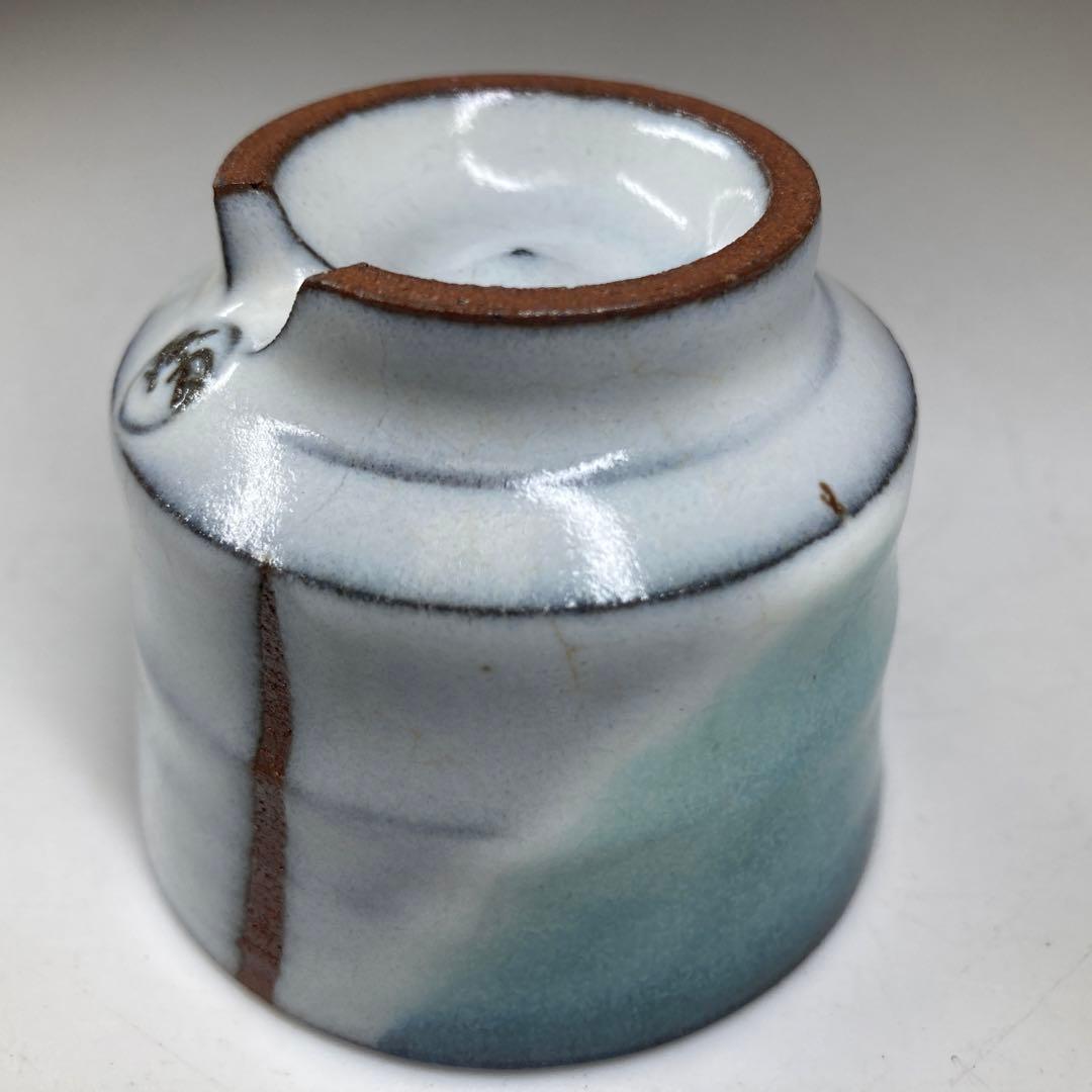 大和努作　出来良　萩ぐい呑　直径6.8㎝　タトチ　東な7-0406☆2F