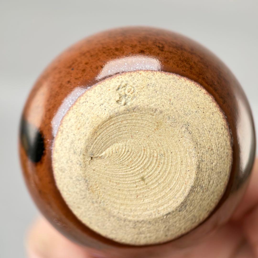 D【茶道具】茶入 瓢箪壺 大名物 陶若窯作 蓋 桐箱入り