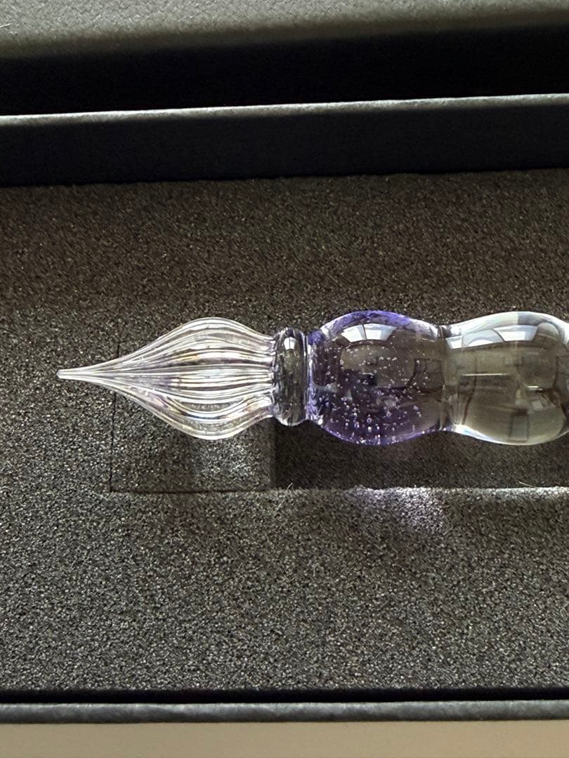 paraglass 恋するガラスペン　クリームソーダ2　パープル