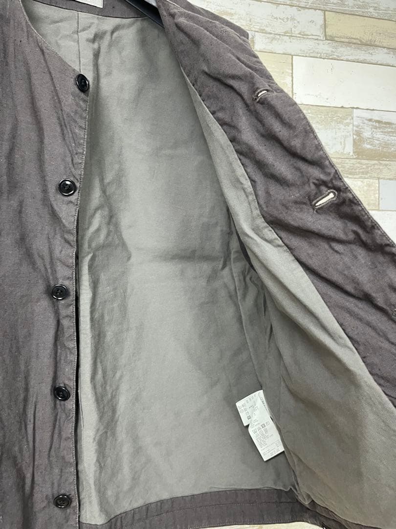 CONFECT UpcycleLino ポプリン クルーネックベスト