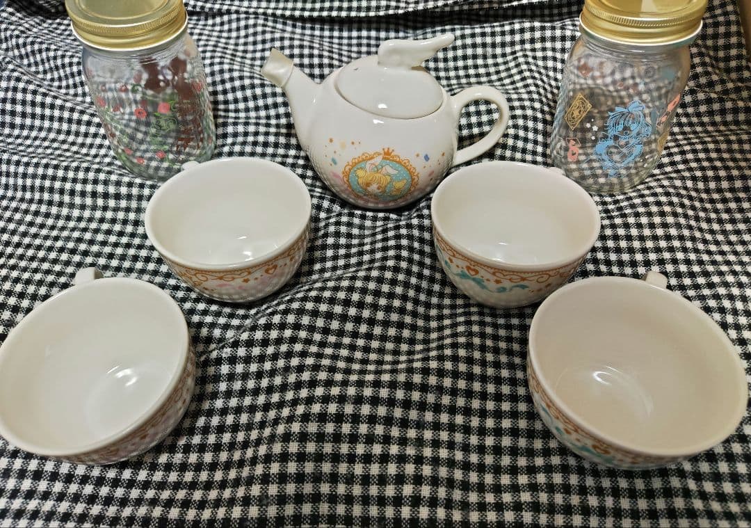 一番くじ　カードキャプター　さくら　ティーカップ　ティーポット　ガラス瓶　セット