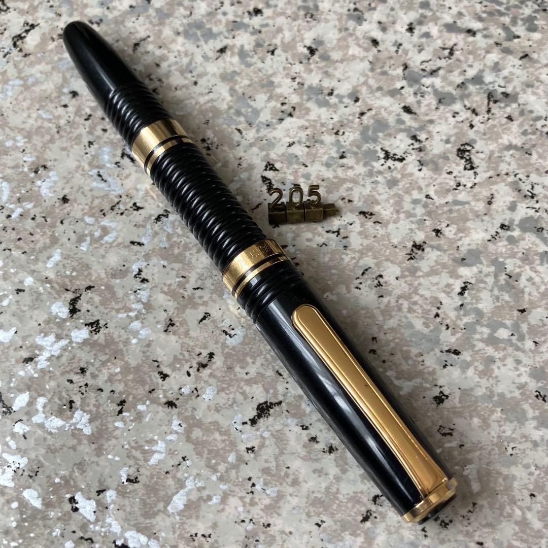 #205 オーバーホール済み 万年筆 PLATINUM ギャザード 14k