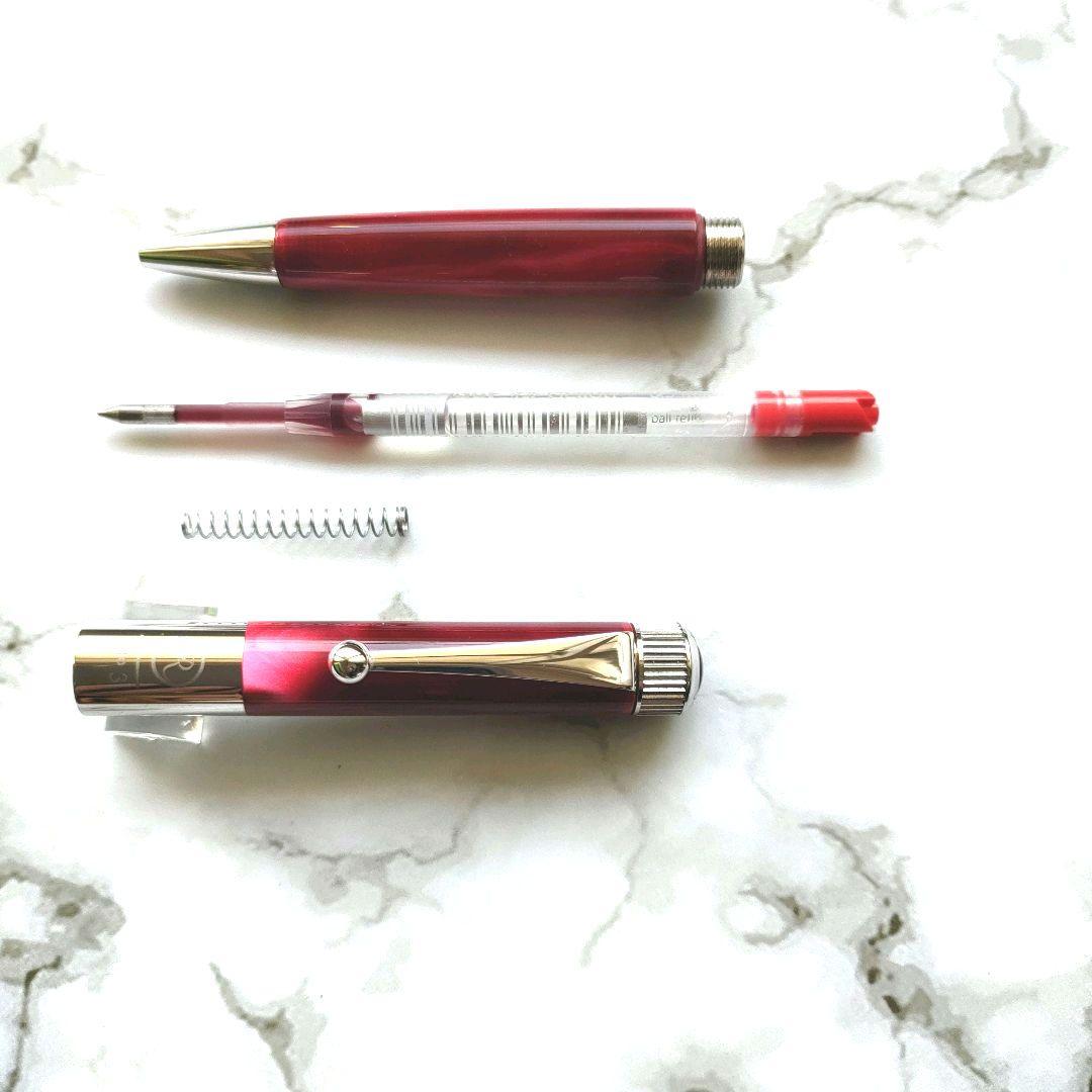 ロメオ 伊東屋 【ROMEO No3】ボールペン 細軸◇イタリアンレッド◇赤