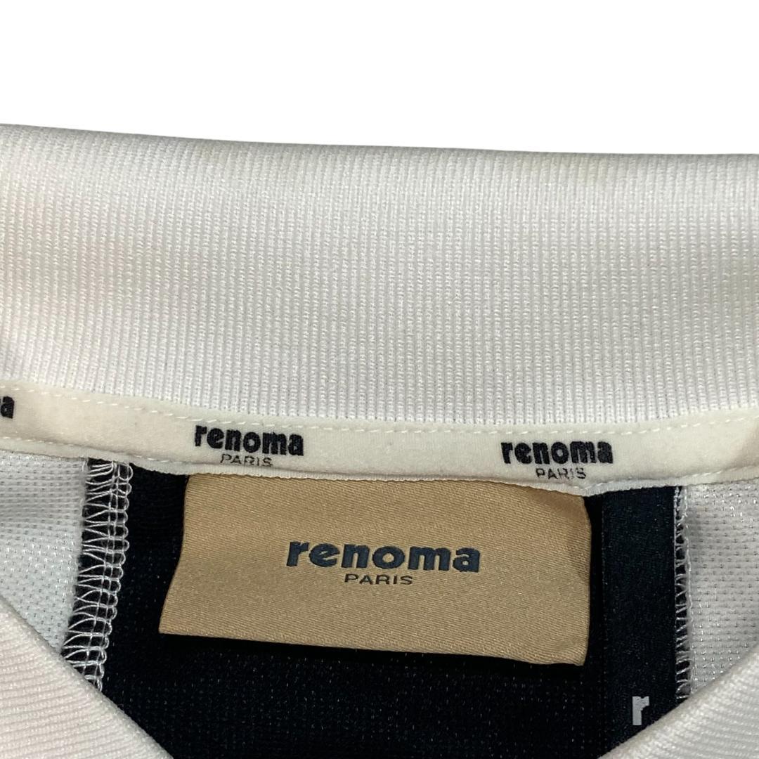 RENOMA GOLF レノマゴルフ 半袖 ポロシャツ XL ホワイト ブラック