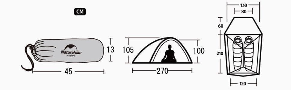 新品③Naturehike ClouldUp2 アップグレード版Gシートスカート