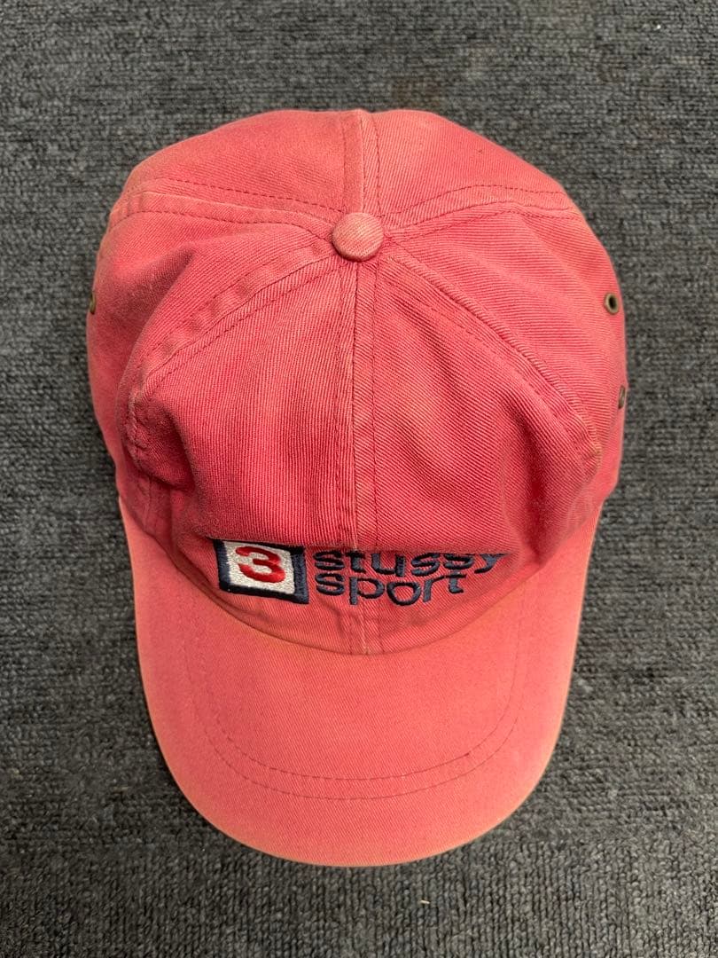 1990年代前期　白タグ オールドstussy sport ビンテージ cap