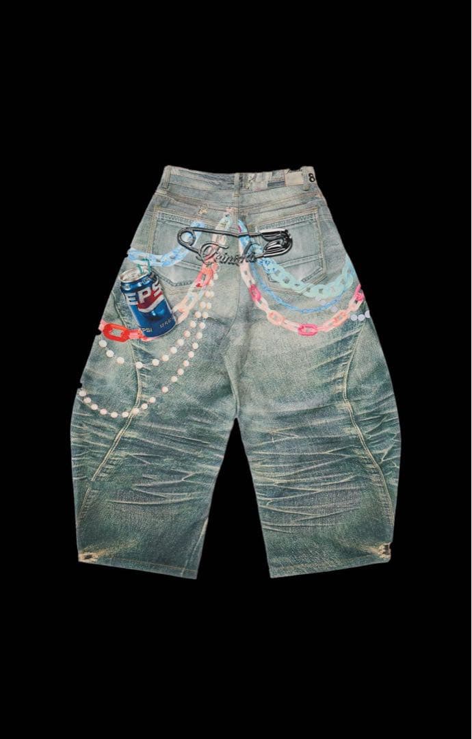 Feinicko デニムパンツ Lサイズ