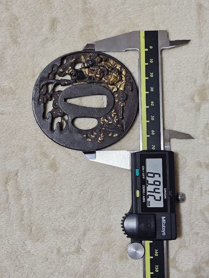 三国志図　鍔　彦根　鑑定書付き