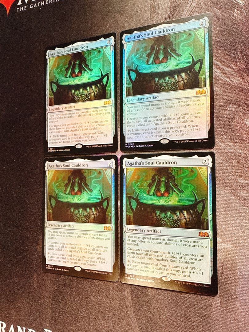 【foil】アガサの魂の大釜　英語　4枚セット