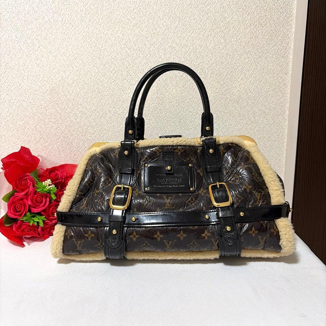 LOUIS VUITTON モノグラム シアリングストーム マロン ムートン