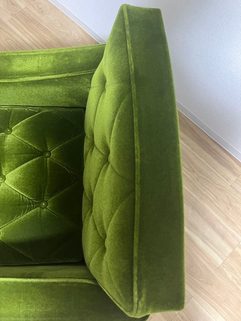 カリモク60　ロビーチェア　モケットグリーン 1人掛けソファ
