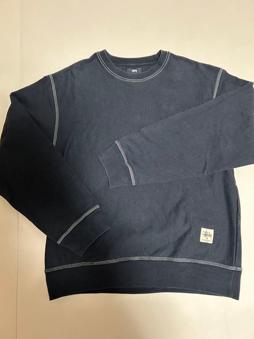 トップス Stussy Contrast Stitch Label Crewneck