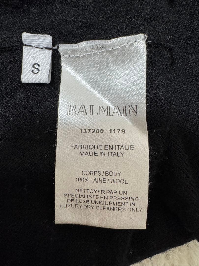 BALMAIN ブラック セーター S