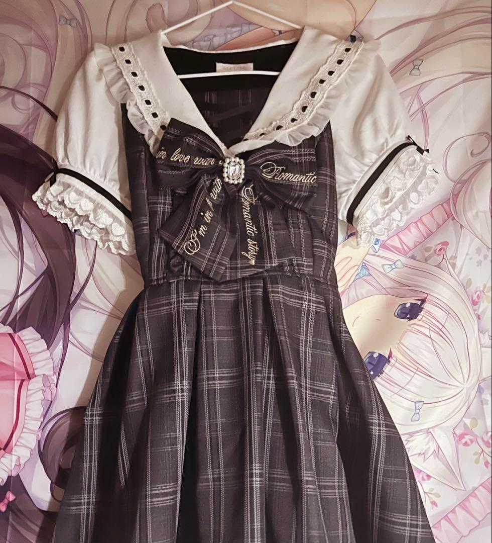 リズリサチェックセーラーセットアップ