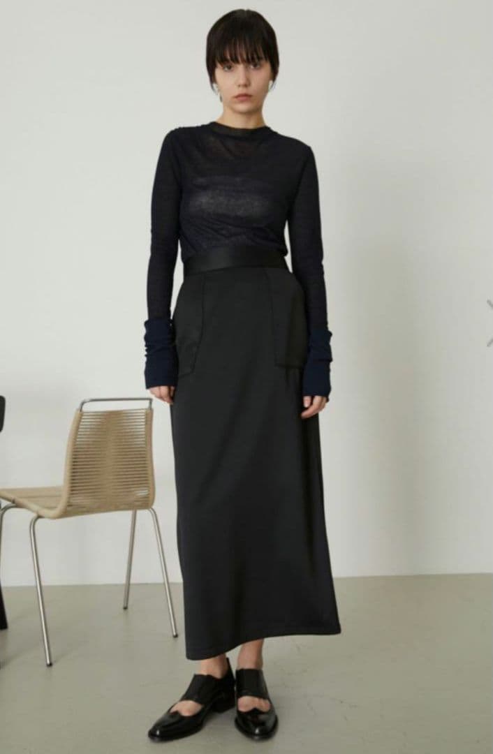 rim.ark Cut out wing tip shoes　ボートネックネット