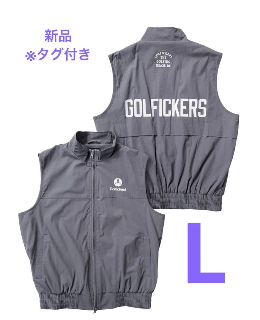 新品！Golfickers ゴルフィッカーズ　ベスト　グレー　L 即完売