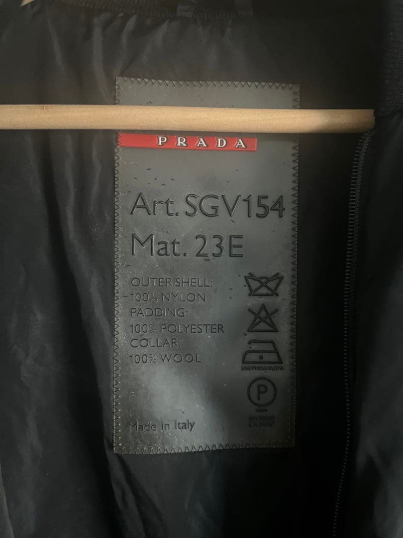PRADA ロングジャケット 48 取り外しライナー付