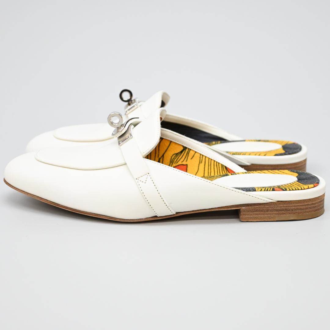 ■ □ 45722★年 エルメス オズ サンダル ケリー金具 スリッポン