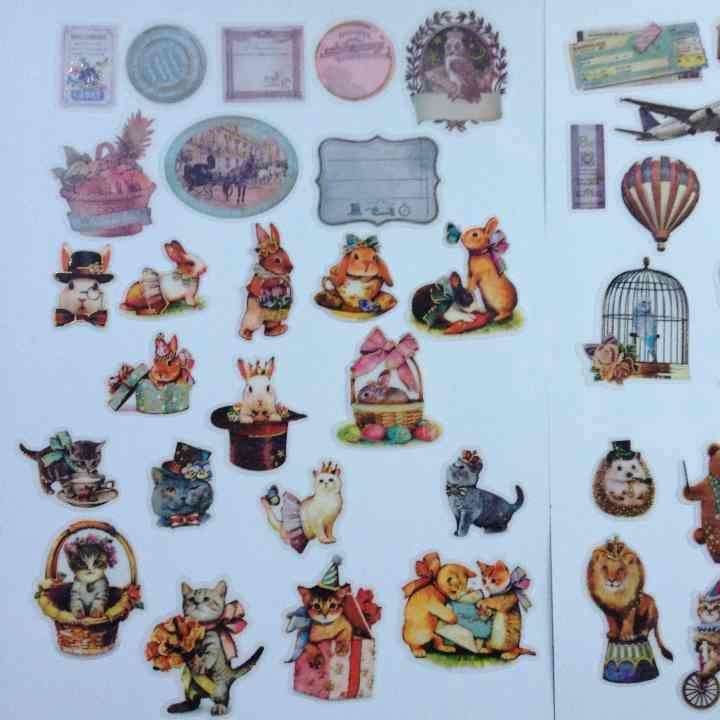 在庫なし 大きいフレークシールセット