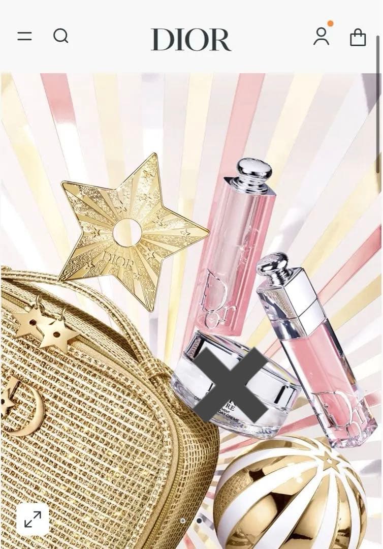 【Dior】クリスマスコフレ2025 ホリデーポーチ　コスメセット　ディオール