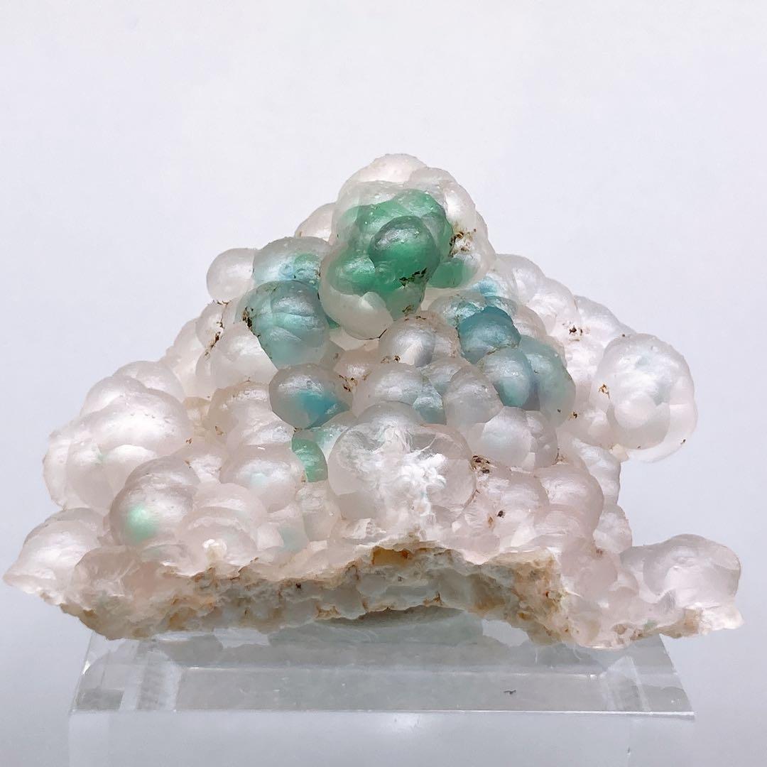 2*:様 『2022年発見』クリソコラインカルセドニー　原石　鉱物標本　天然石