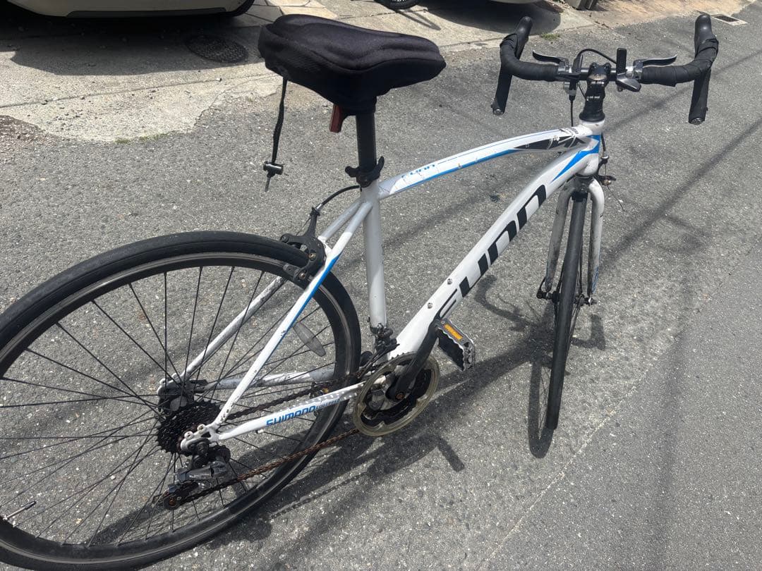 Funnロードバイク Shimano 700C ホワイト/ブルー