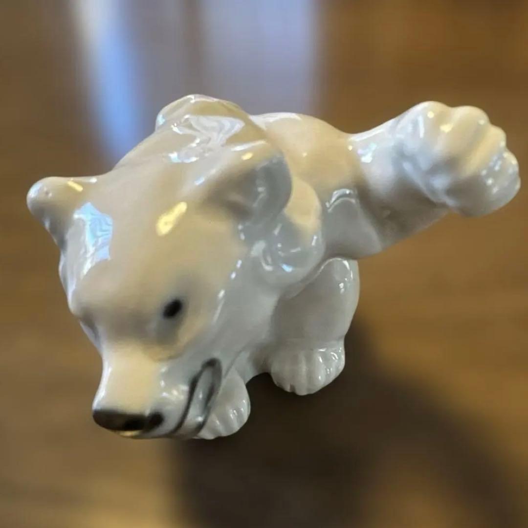 ロイヤルコペンハーゲン 置物 バイキング&白熊