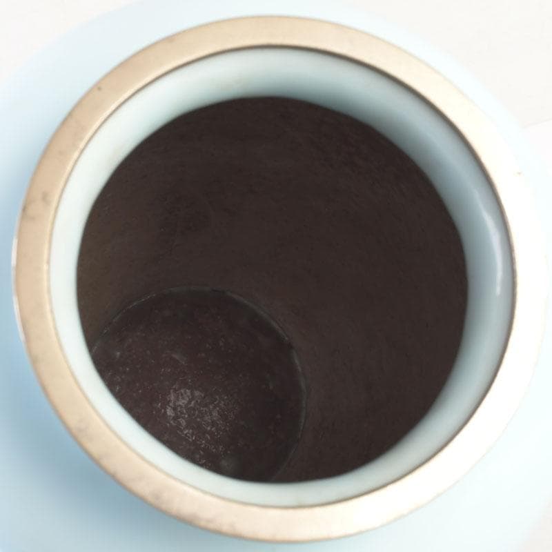 七宝焼　水色釉　双魚文　花瓶　V　9884