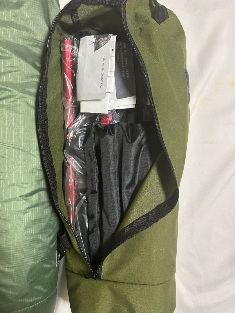 ナチュラルドロップ　高床移動式タイニーテント　コット　グリーン　セット