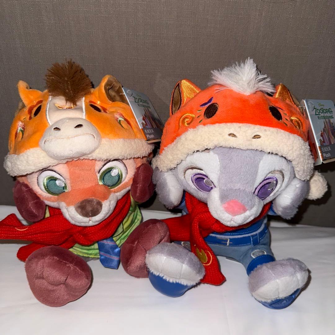 上海ディズニー 春節限定 ズートピア ニック＆ジュディぬいぐるみセット/2026
