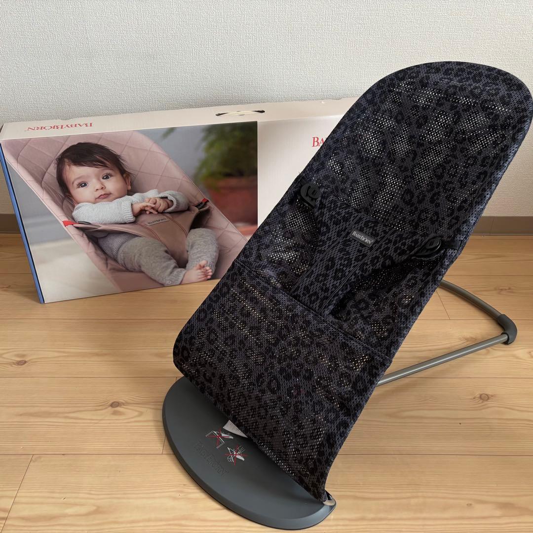 【美品】ベビービョルン　バウンサー　ブリスエアーアンスラサイト　レパード