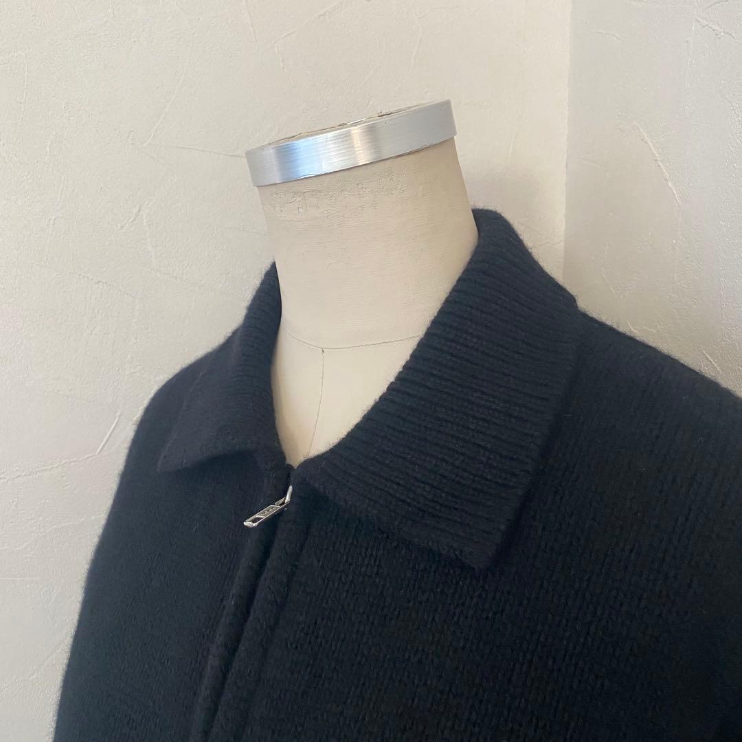 MARGARET HOWELL ドライバーズ ニット ジップアップ カシミヤ混