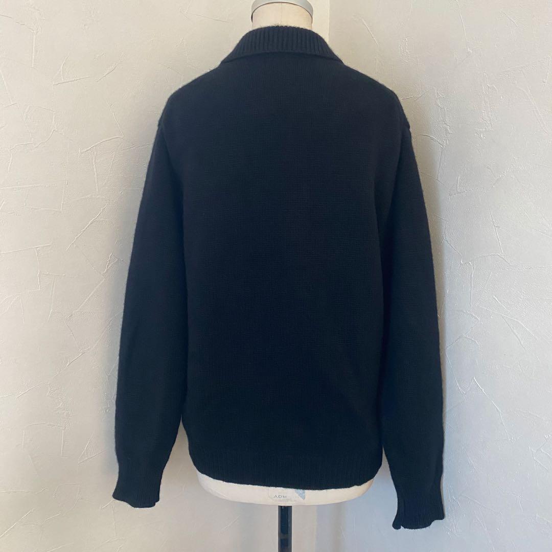 MARGARET HOWELL ドライバーズ ニット ジップアップ カシミヤ混