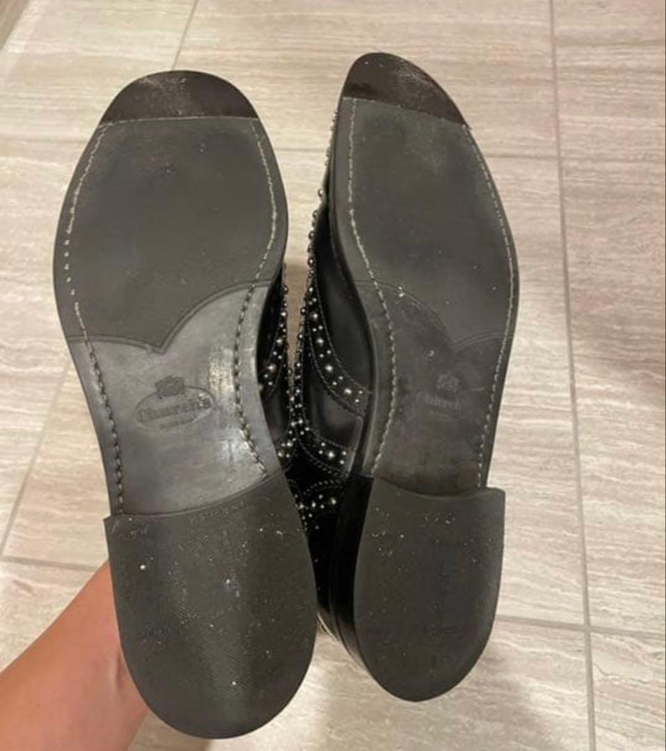church's チャーチ　スタッズ　37サイズ　靴袋付き