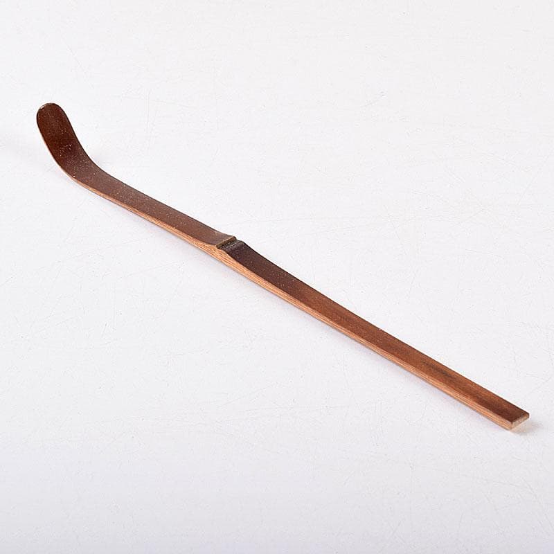 茶道具　宗玄作　茶杓　銘「瑞雲」　紫野　細合喝堂書付　共箱共筒　V　8481