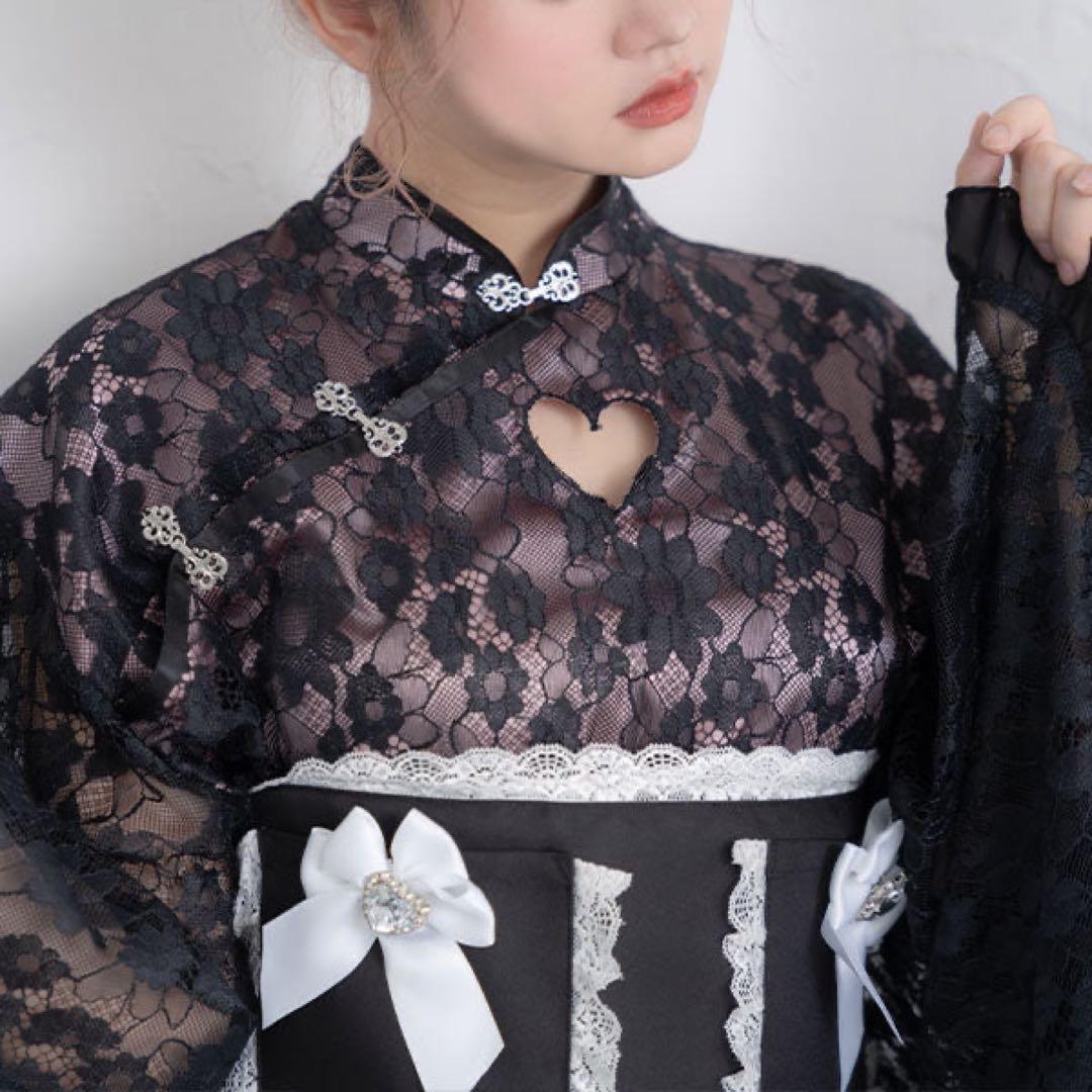 夢展望 DearMyLove 胸元ハートチャイナレースセットアップセパレート浴衣