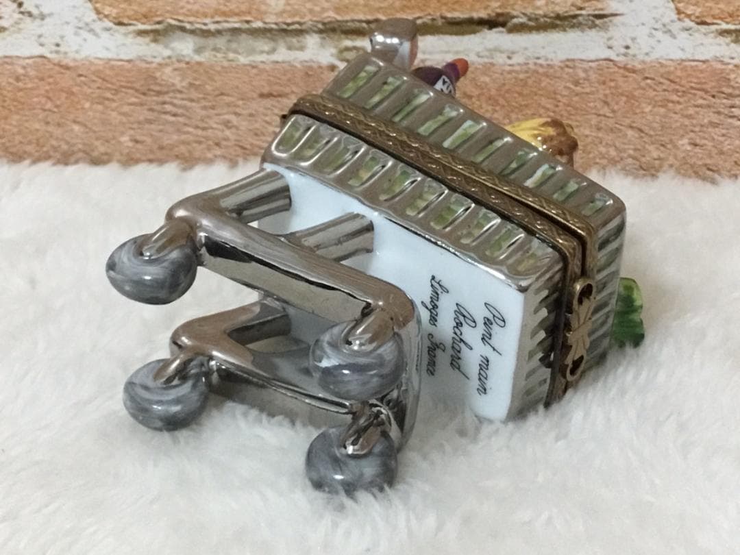 Limogesリモージュ ボックス　ショッピングカート　フランス製　小物入れ