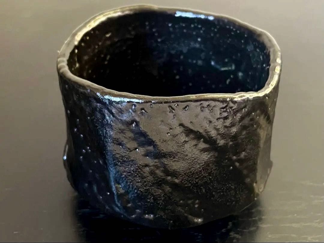 利茶土ミルグリム/リチャードミルグリム/今古窯/引出黒茶碗/抹茶茶碗