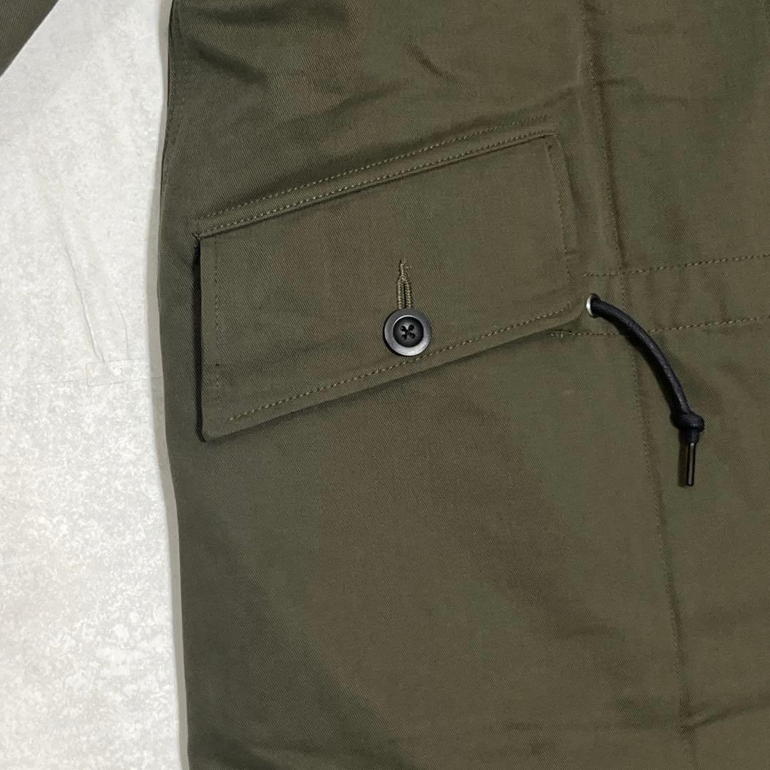 美品『 MHL.』 モッズコート/ライナー取外し/比翼仕立て/オリーブ/春秋冬
