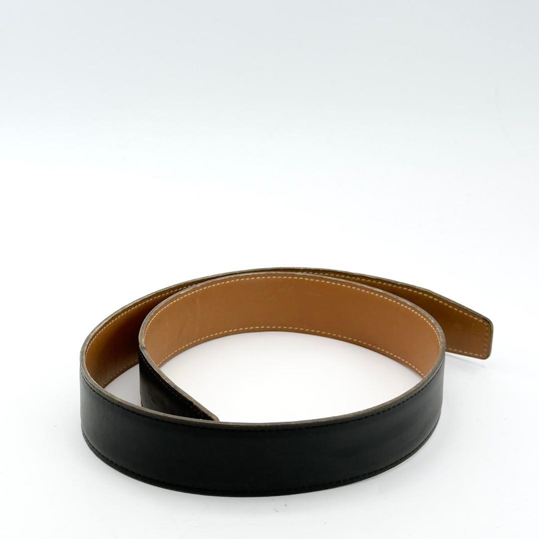 エルメス　コンスタンス　ベルトのみ　ブラック　リバーシブル　レディース　レザー