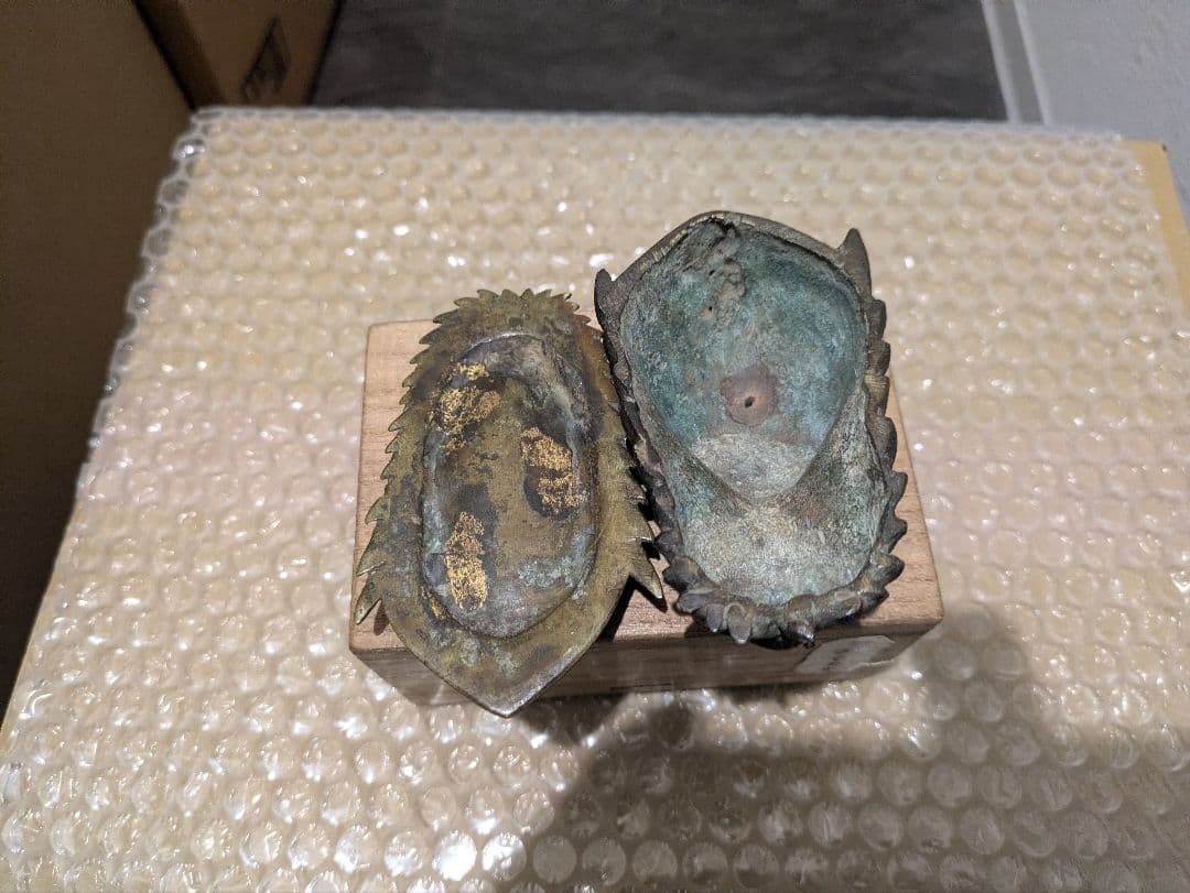 珍品！　唐物　古銅龍頭香合　骨董　古美術　仏教美術　時代物