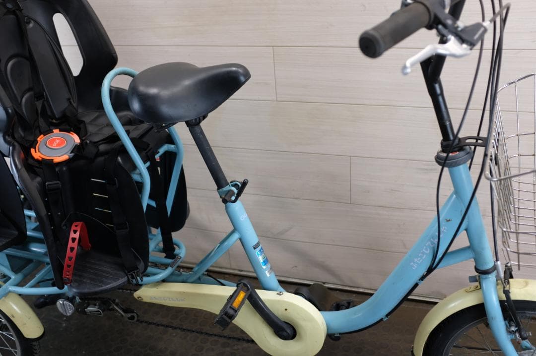 C78 )良品★OGK製　ふたこじてんしゃ　16インチ　3段　オートライト